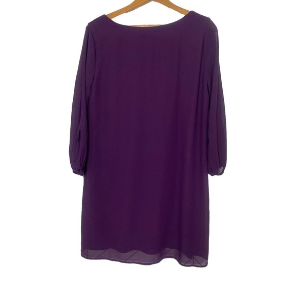 Lulus Purple Shift Dress with Split Sleeves - Size Large - Picture 2 of 8